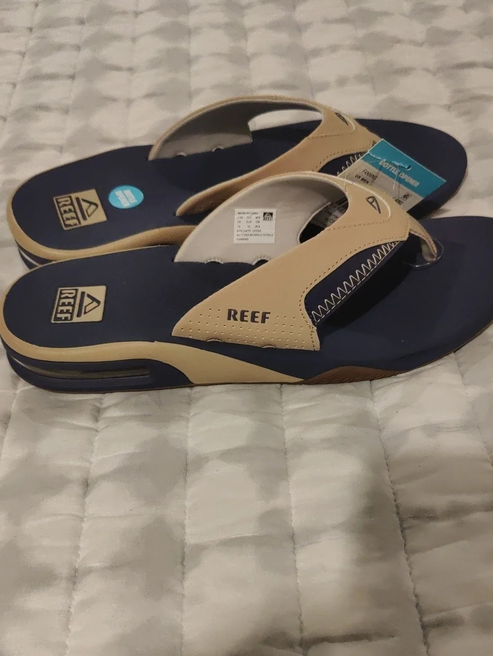 New!Reef Mens Fanning Pool Beach Core Holiday Flip Flops Thongs Sandals Y2K